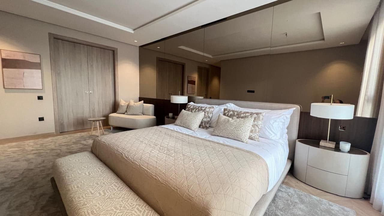 Chambre parentale d’un appartement de la résidence