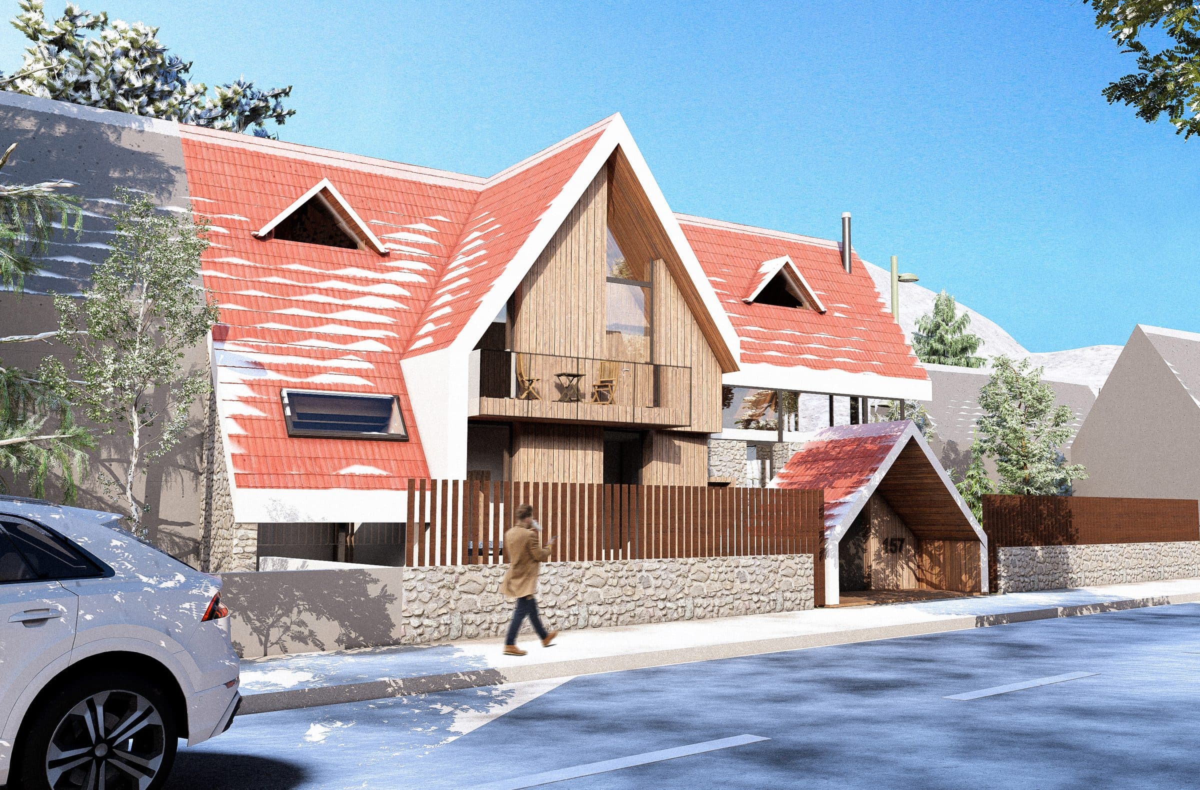 La villa sous la neige d’Ifrane
